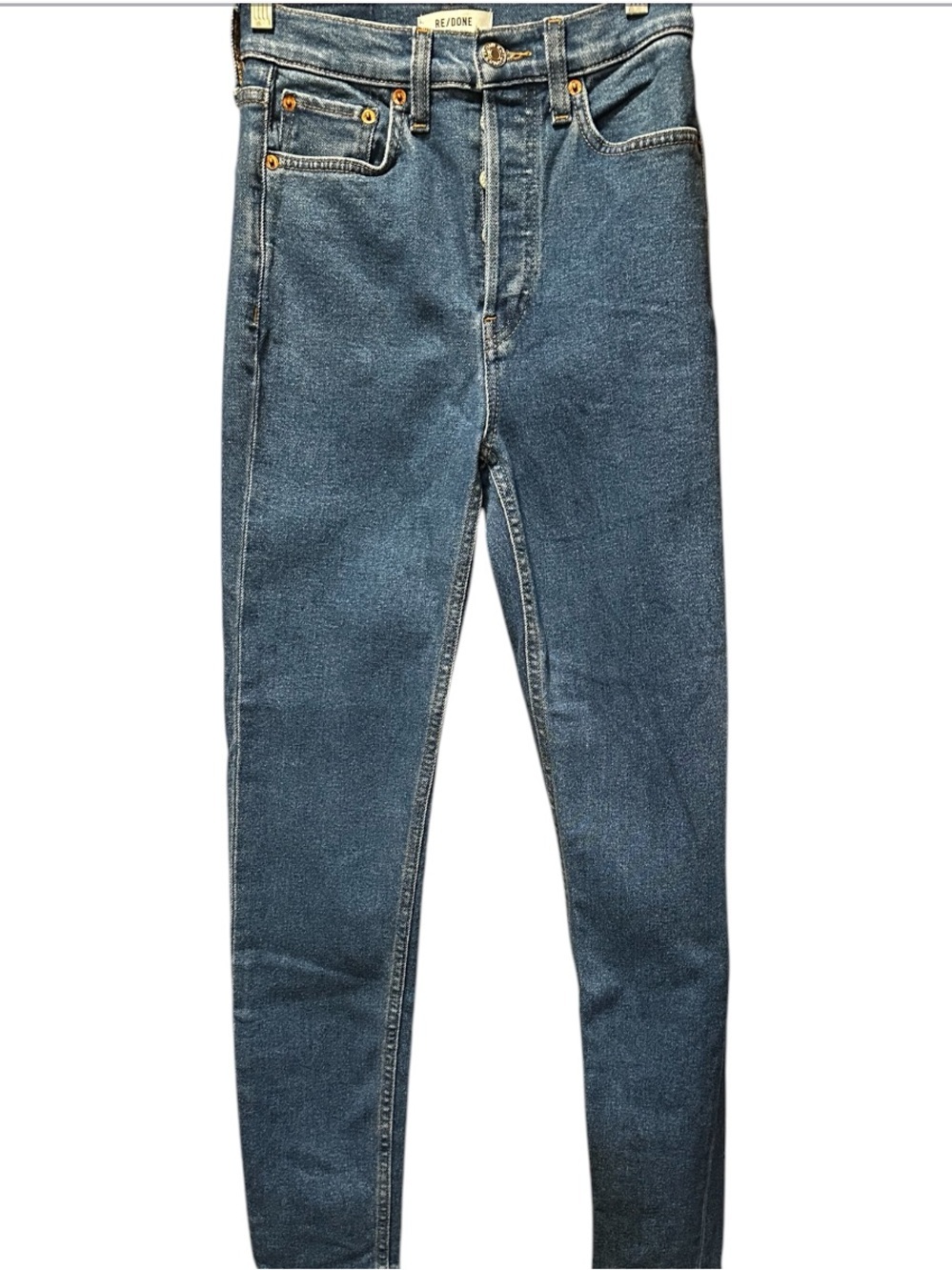 Re/Done Dark Blue Skinny Denim Jeans